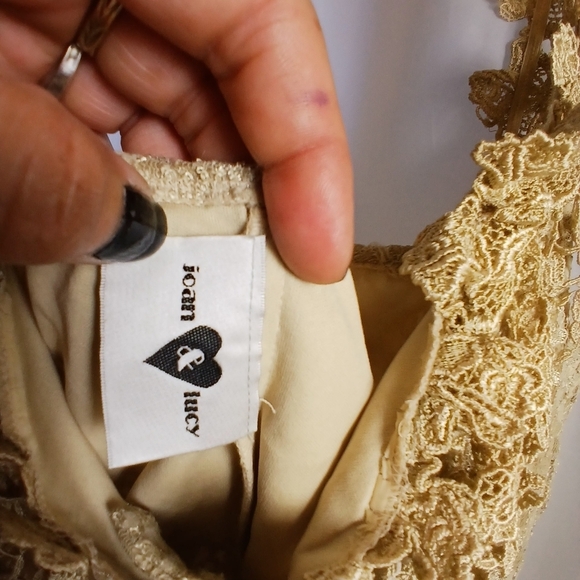 (#480) Joan & Lucy Cream Color Button Down Corset - Picture 7 of 12